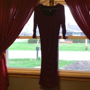 Burgundy dress
